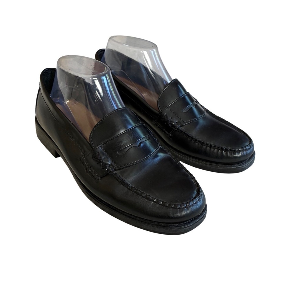 G.H. Bass Weejuns Katherine II Black Leather Penny Loafers 8.5W 3401 001